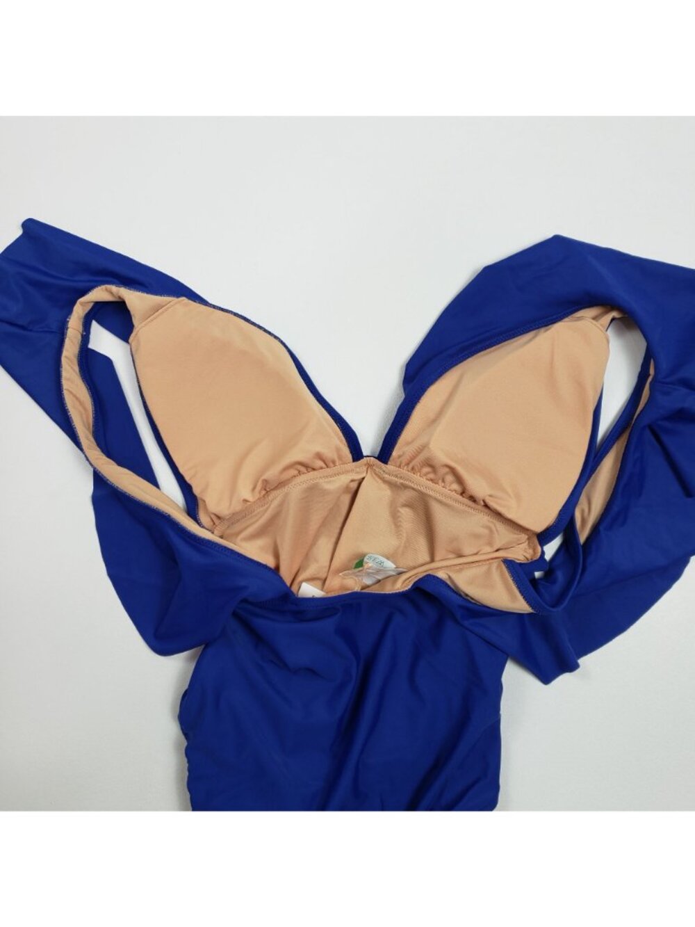 J.Crew Ruched Ruffle One-Piece Swimsuit Women's Size 4 Harbor View Blue NWT - Picture 12 of 16